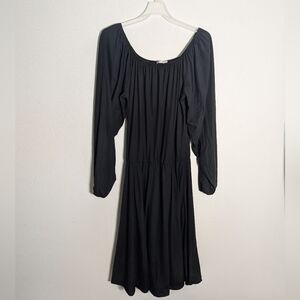 Rebdolls Women's Dress Cotton Stretch Balloon Sleeves Dropped Waist Plus Size 4X